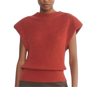 Babaton Hazlitt wool sleeveless shoulder pad sweater vest excellent condition